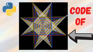 Draw star using turtle | Source code of vibrating star using Python | Star | Star design || 21 ||