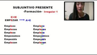 Spanish Lessons - Irregular Present Subjunctive (1)