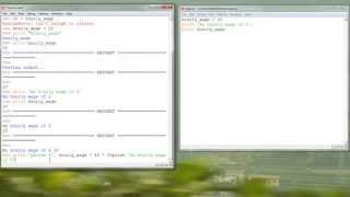 Programming example: Basic output with Python 2.7