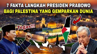 Gemparkan dunia, langkah Presiden PRABOWO bagi PALESTINA‼️Ada apa? 7 faktanya...