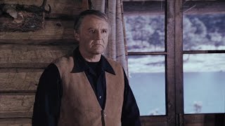 Rod Steiger and David Huffman clash in the scene of ‘Wolf Lake’