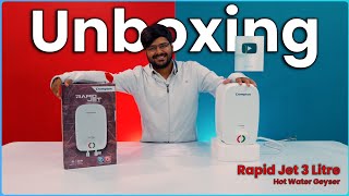 Crompton Rapid Jet 3 Litre instant water heater 🔥 Unboxing and Review