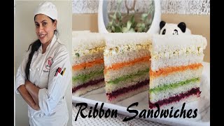 RIBBON SANDWICH | RAINBOW SANDWICH | රිබන් සැන්ඩ්විච්