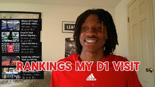 From Worst To Best: My D1 College Visits Rankings!