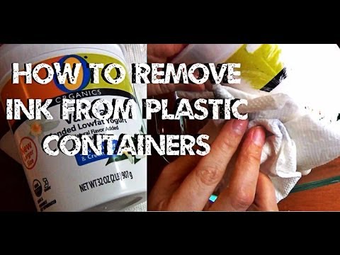 DIY Solutions ♥ How to Remove Ink From Plastic Containers DIY Solutions ♥ How to Remove Ink From Plastic Containers