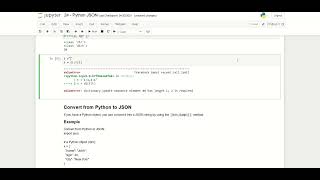 Python Exercise 24 JSON