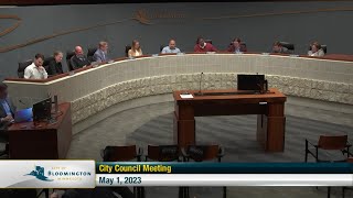 May 1, 2023 Bloomington City Council Meeting