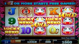 Lucky Neko Slot - GREAT LINE HIT - Bullseye Bonus!