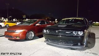 K20 Nitrous Civic vs Dodge Challenger R/T Scat Pack