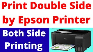 How to Print Double Sided on Epson L3110 Printer|Both Double Sided Print 2-Sided Manually Kaise Kare