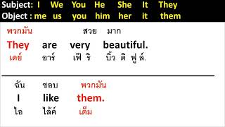 ประธาน และ กรรม คลิปที่2 Subject \u0026 Object ฝึกฟังบ่อยๆ ทำให้เราพูดได้คล่อง ตามครูมาจะพาพูดได้69ครูโจ