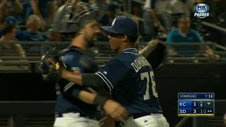 KC@SD: Dominguez strikes out Coleman for the save