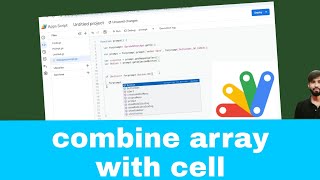 Google Apps Script course(26) : merge array in sheet