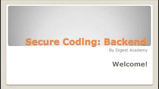 Secure Coding on Backend: Best Practices Introduction