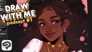 ♡ draw with me! school vs. art 🎙️  podcast edition #1
