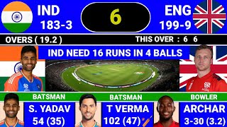 India Vs England 3rd T-20 Match Score \u0026 Commentary | IND vs ENG Full Match Last Overs #highlights #1