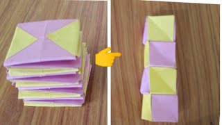 How to make a paper magic cubes spiral - fun and easy origami