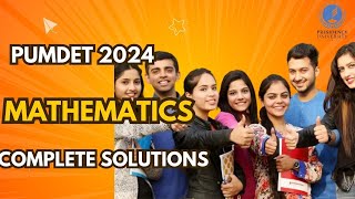 PUMDET 2024 Mathematics complete solution | Detailed analysis of Question no. 27