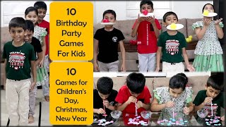 10 Indoor games for kids | Birthday Party games | New Funny games for Children and Family (2025)