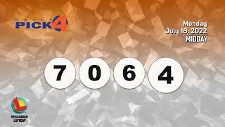 Wisconsin Lottery Midday Draw 07/18/2022