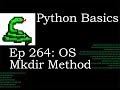 Python Basics Os Mkdir Method