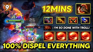 100% STRONG DISPEL EVERYTHING CARRY Troll Warlord With 12Mins BF \u0026 Aghs Scepter Build 7.37e DOTA 2