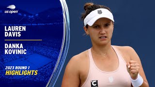 Lauren Davis vs. Danka Kovinic Highlights | 2023 US Open Round 1