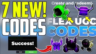 ALL WORKING CODES FOR FLEX UGC IN 2025 - ROBLOX FLEX UGC CODES