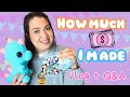 HOW MUCH MONEY I MADE ON ETSY IN 30 DAYS | Crochet Business Vlog + Q&A