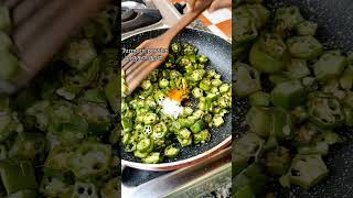 oil less vendakaai fry # ladies finger fry#shortvideo#shorts#love#cook#cookingtips#subscribe#like