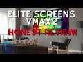 BEST HIGH-END MOTORIZED PROJECTOR SCREEN! Elite Screens VMAX2 REVIEW!