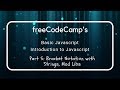 freeCodeCamp's Using Bracket Notation on Strings, Mad Libs, Intro to Javascript (5)