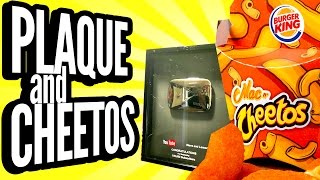 100K SUB  PLAQUE UNBOXING & BURGER KING MAC N' CHEETOS REVIEW!