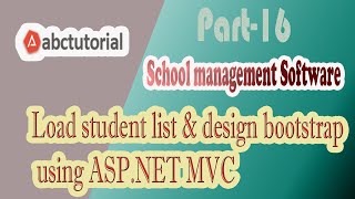 SMS-16: Load student list,bootstrap and Inactive using ASP.NET MVC AngularJS Jquery AJAX JSON