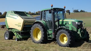 ☆Prasowanie sianokiszonki nową Prasą Krone Comprima V155XC☆John Deere☆