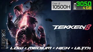 TEKKEN 8 - RTX 3050 4GB | i5-10500H | Lenovo Legion 5 | Gameplay | Benchmark