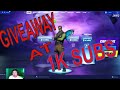 Live Fortnite playing with subs giveaway at 1k subs 10$ cards ps4|xbox glow skin new item shop