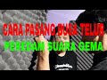 Cara mudah pasang busa telur peredam suara gema akustik studio musik