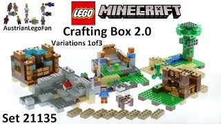 Lego Minecraft 21135 Crafting Box 2.0 Version 1of3 - Lego Speed Build Review