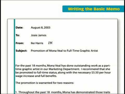 writing internal memo writing internal memo