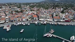 The port of the island of Aegina / Greece