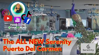 A look at the NEW SERENITY PUERTO DEL CARMEN restaurant with a rooftop terrace and Serenity hot tubs