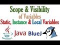 #57 Scope and visibility of variables in java (Class, Instance and Local Variables) Demonstrated
