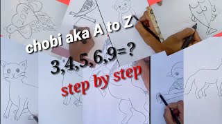 How to drawing, chobi aka