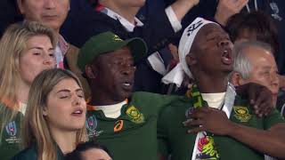 South Africa anthem before the Rugby World Cup Final