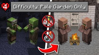 How I Cured Zombie Villagers without a Weakness Potion in Minecraft Hardcore | Pale Garden Only