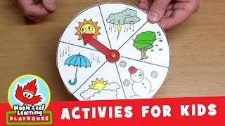 Weather Wheel Activity for Kids | Maple Leaf Learning Playhouse