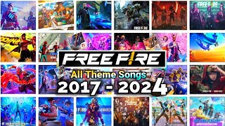 FREE FIRE ALL THEME SONGS 2017 TO 2024 🎧 | FF THEME SONGS OB01 - OB45 UPDATE ( LOBBY SONGS )