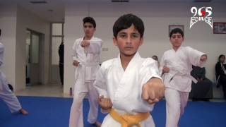 تمرين كاراتيه في نادي اليرموك الرياضي Karate training in ALYarmouk club Kuwait 5/1/2016