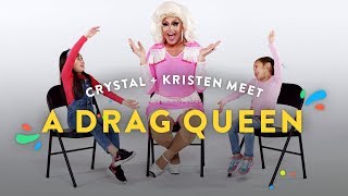 Kids Meet A Drag Queen (Crystal \u0026 Kristen) | Kids Meet | HiHo Kids